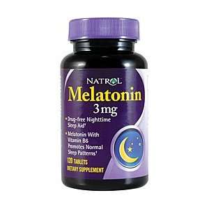  Natrol Melatonin 3mg Pills (Pack of 3, 120 TABLETS EACH 