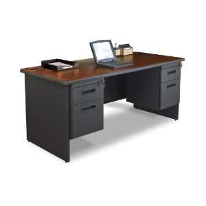  66 x 30 Double Pedestal Steel Desk IWA268 Office 