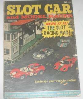 Slot Car and Model Racer 1966 Number 1   Very Rare   