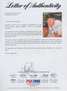 MICKEY MANTLE AUTOGRAPHED SIGNED PSA DNA SPORT MAGAZINE  