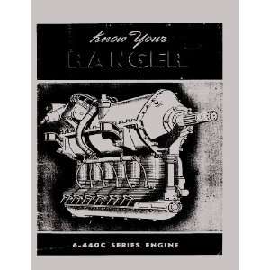   Ranger 6 440 Aircraft Engine Maintenance Manual Ranger Engines Books