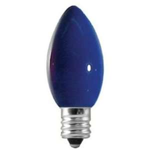  Commercial Grade C7 Opaque Blue Bulbs   Box of 25