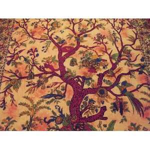  Cotton Tree of Life Indian Classic Tapestry Room Decor 