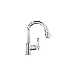 Grohe 33 870 EN0 Bridgeford Dual Spray Pull Out Kitchen Faucet in Infi