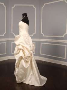 AUTHENTIC Anna Maier Ulla Maija Strapless Silk White Couture Bridal 
