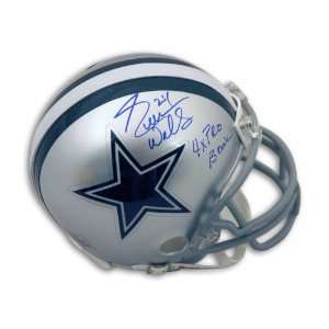   Walls Dallas Cowboys AutographedMini Helmet Inscribed 4X Pro Bowl