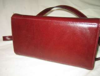 CRISTIAN burgundy leather Purse Handbag from Italy  