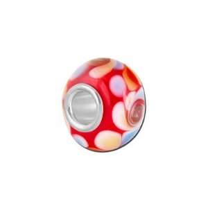   Red Lampwork Glass Bead   Interchangeable Arts, Crafts & Sewing