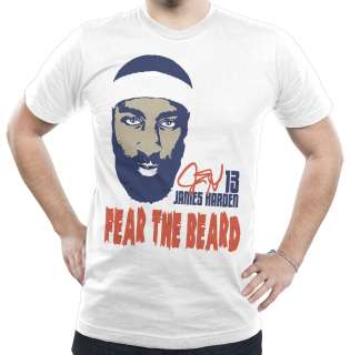 FEAR THE BEARD T Shirt James Harden Oklahoma City Thunder NBA 