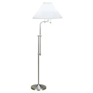  Adjustable Sight Saver Satin Nickel Floor Lamp