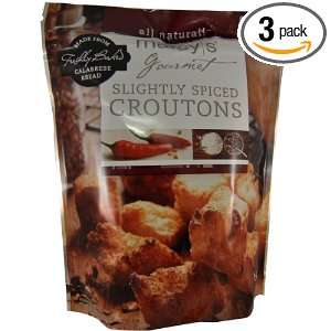 Marcys Gourmet Croutons, Slightly Spiced, 4.4 Ounce Packages (Pack of 