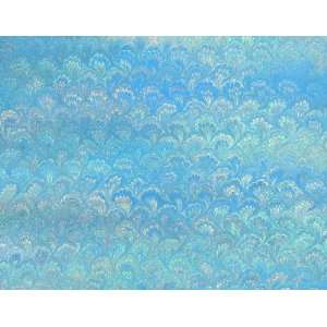  blue peacock marble italian decorative gift wrap paper 