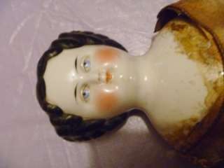 Antique 1840s Large German China Porcelain Doll Kid Body Stamped 