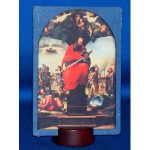  St. Paul by Beccafumi   5 3/4 x 4 desktop plaque 