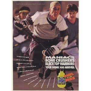  1993 All Sport Sports Drink Street Hockey Maniacs Bone 