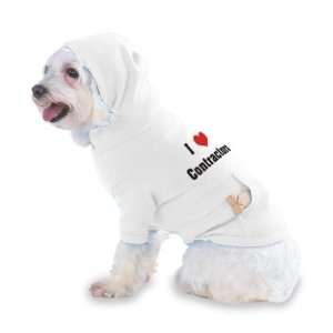  I Love/Heart Contractors Hooded (Hoody) T Shirt with 