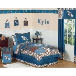  Surf Blue and Brown Full/Queen Bedding Collection