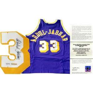  Kareem Abdul Jabbar Autographed Los Angeles Lakers Jersey 