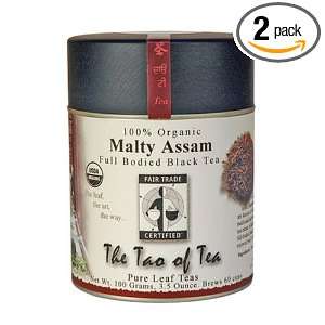 The Tao of Tea, Malty Assam Black Tea, Loose Leaf, 3.5 Ounce Tins 