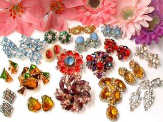   designer costume jewelry lot with  this lot has vintage