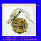 Mint & Rare Silver Keyless Fusee Burdess Patent Pocket Watch 1869