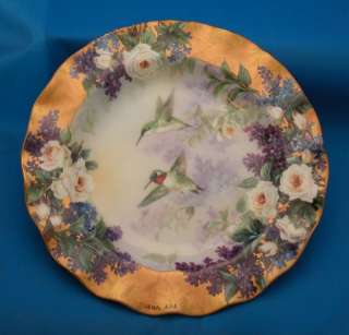 1999 LENA LIUS DELICATE TREASURES Hummingbird Plate  