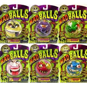  Madballs Classic Series 1 Set of 6 Mad Balls Toys & Games