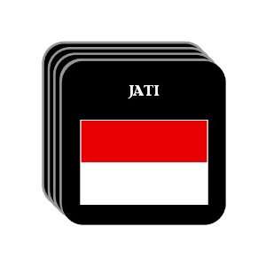  Indonesia   JATI Set of 4 Mini Mousepad Coasters 