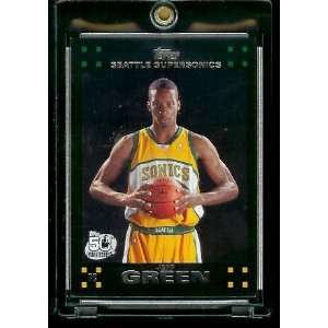 2007 08 Topps Basketball # 115 Jeff Green Rookie   NBA Rookie Trading 