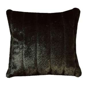 Yukon 1 Black Bear Faux Fur Accent Pillow 