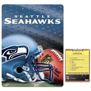  SEATTLE SEAHAWKS WOOD CLIPBOARD 