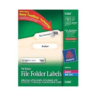 Avery File Folder Labels for Laser and Ink Jet Printers