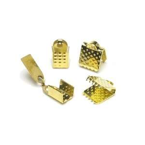   Ribbon Clamps   Gold   Jewelry Basics Finding Arts, Crafts & Sewing