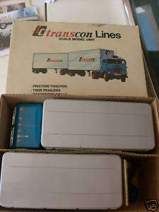 TC TRANSCON LINES JAPANESE TIN TRUCK AND TRAILERS MINT  