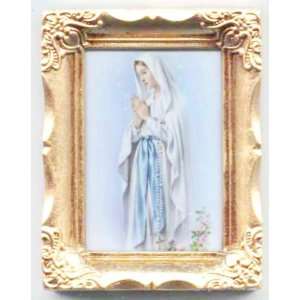  Our Lady of Lourdes (128 892 WJH) 4 1/2 x 3 1/2 Framed 