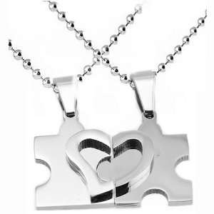  Stainless Steel Pendant Puzzle Design (Two Parts) with 