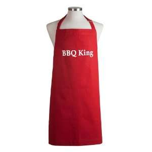  Spicy Aprons BBQ King Red Mens Apron