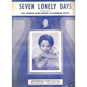  Sheet Music Georgia Gibbs Seven Lonely Days 104 