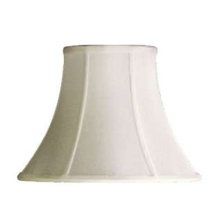   Bell Lamp Shade, Vanilla White, Faux Silk Fabric, Laura Ashley  