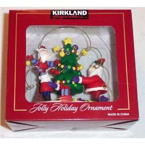  Jolly Holiday Christmas Ornament    Set of Four