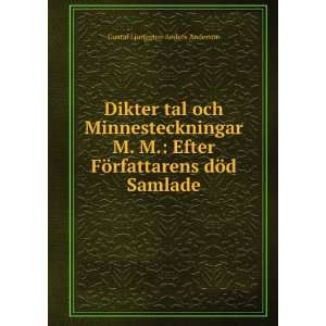   ¶rfattarens dÃ¶d Samlade Gustaf Ljunggren Anders Anderson Books
