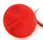 2x Self Adhesive Stick on Red Round Circular Trailer Caravan 