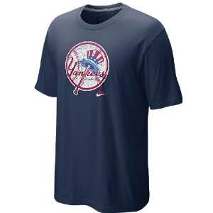 New York Yankees Cooperstown CP Dugout Logo Baseball T Shirt by Nike 