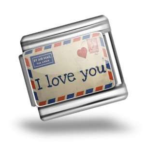   English Love Letter from United Kingdom Bracelet Link Italian Charms