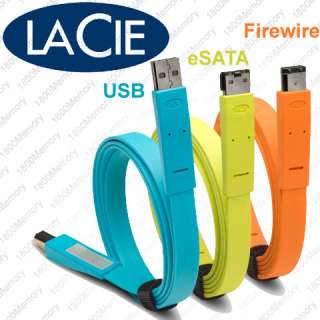 Package includes LaCie USB A to Mini B Flat Cable 24 adhesive labels