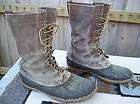 Vintage LL BEAN 50s Duck Hunting Leather Mens Boots 9