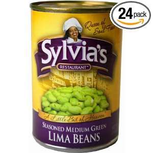 Sylvias Medium Lima Beans, 15 Ounce Cans (Pack of 24)  