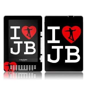   JB110062  Kindle DX  Justin Bieber  I Heart JB Skin Electronics