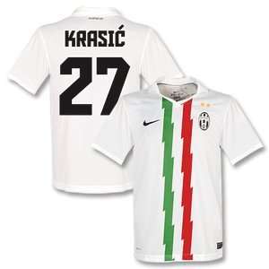  10 11 Juventus Away Jersey + Krasic 27 (Fan Style) Sports 