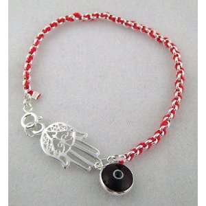  Kabbalah Red String Bracelet with Hamsa and Evil Eye 